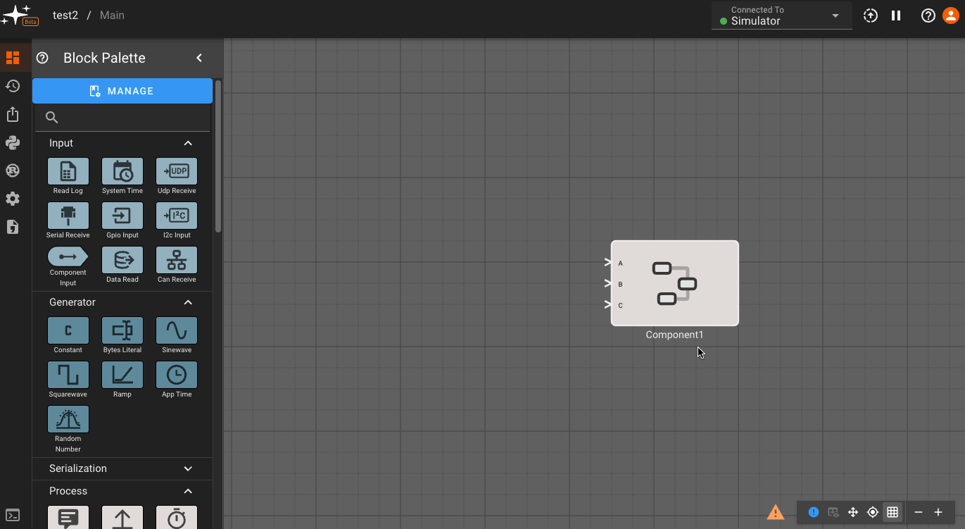 Component Output Example